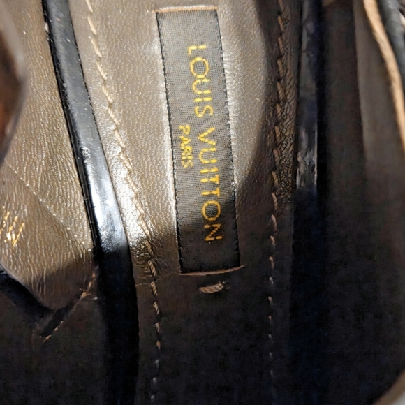 LOUIS VUITTON Boots Heel Leather Greige EU 35 / US Size 5 - Picture 4 of 14